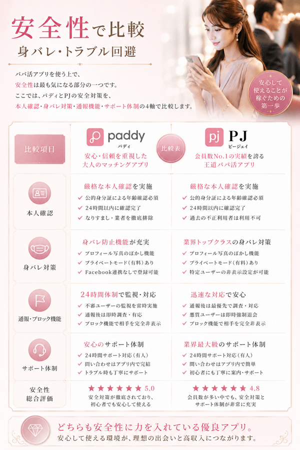 安全性を比較